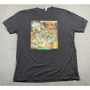 Aaron Lewis Sully Erna Tour T Shirt Men 2XL Black Drive In Concert Tee Y2K Music